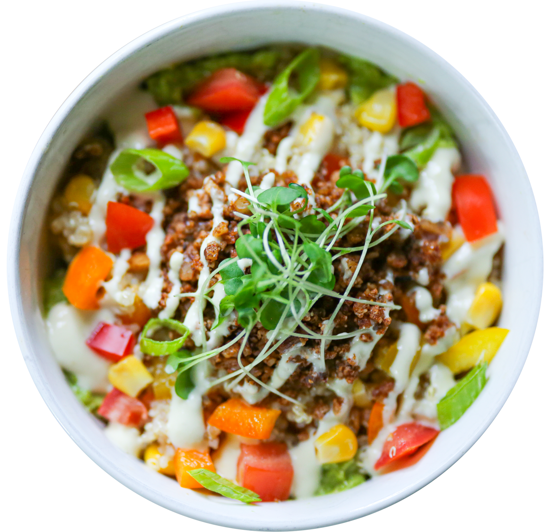 vegan fiesta quinoa salad in Des Moines, Iowa