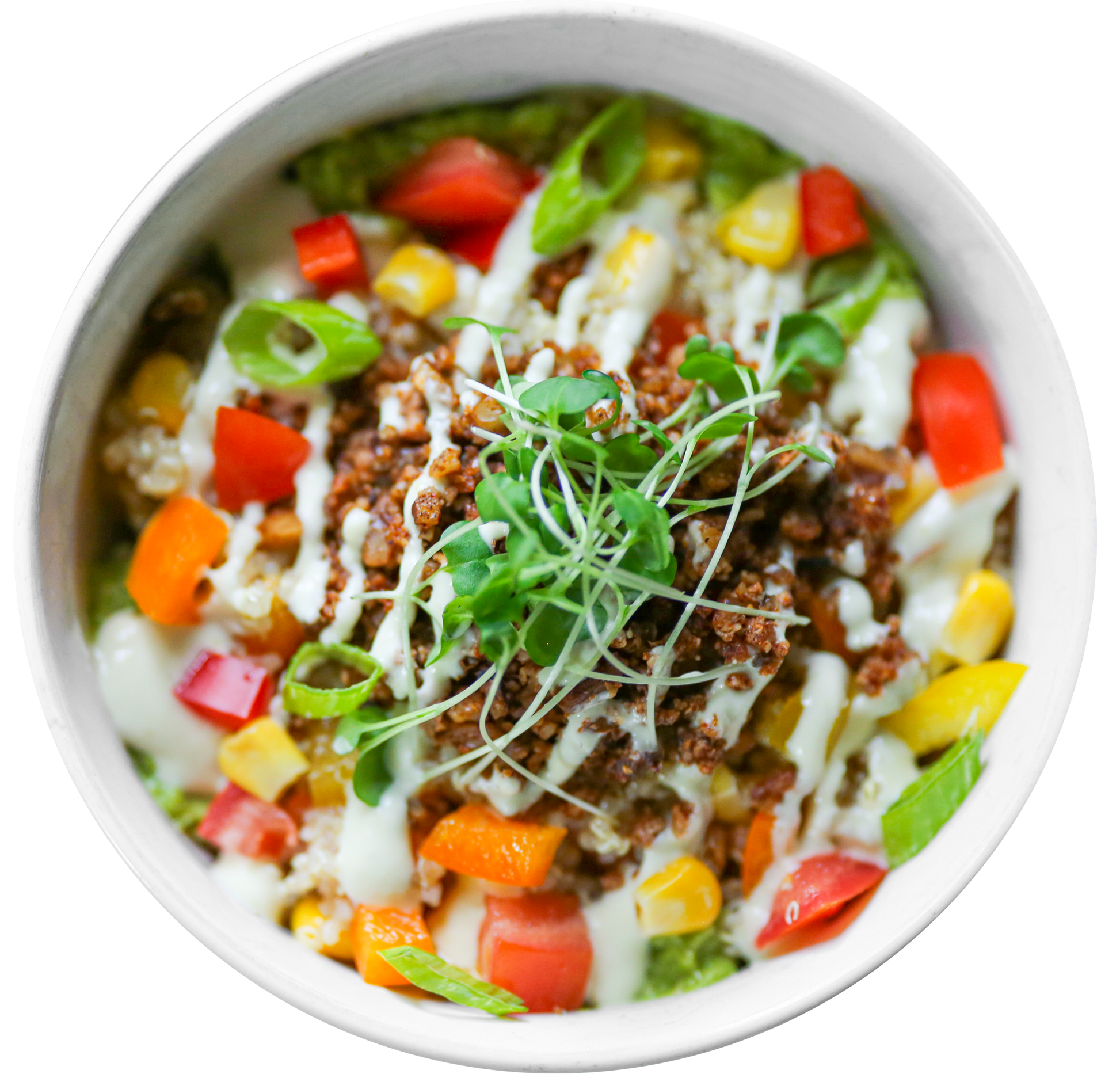 vegan fiesta quinoa salad in Des Moines, Iowa