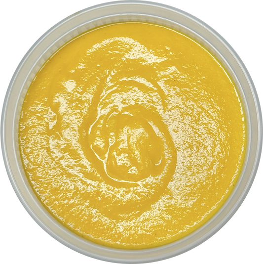 Vegan golden carrot soup meal prep in Des Moines, Iowa