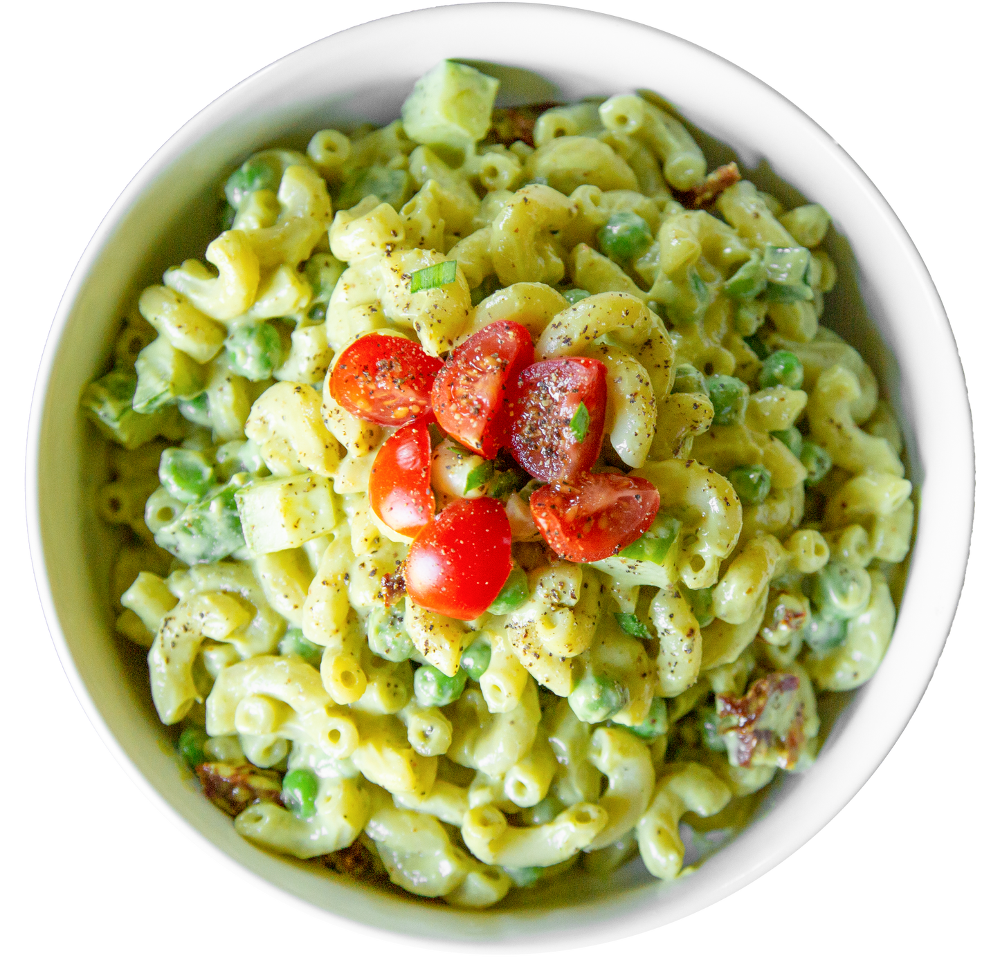 vegan green goddess macaroni salad in Des Moines, Iowa