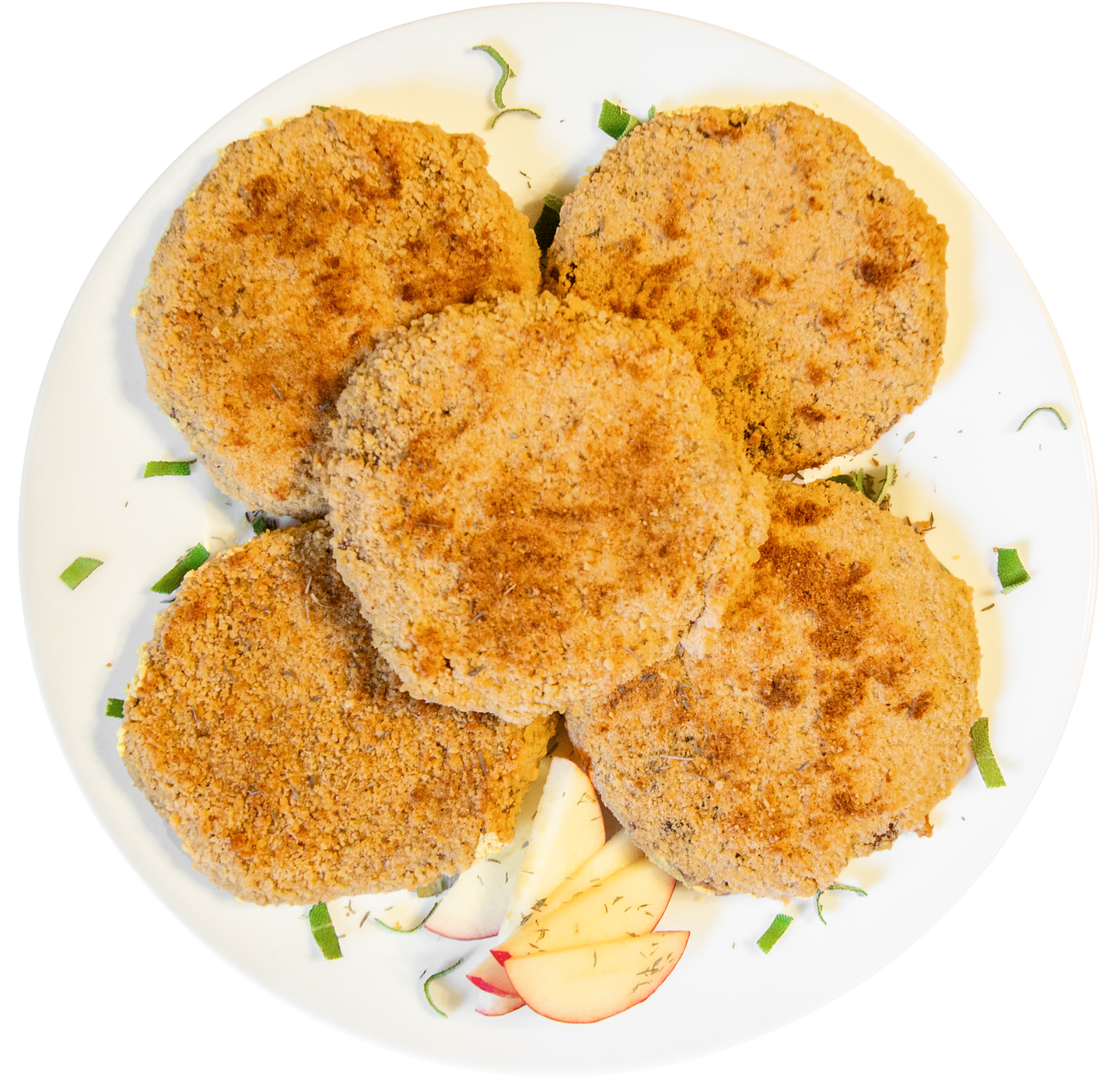 vegan holiday crispy chickpea patties in Des Moines, Iowa