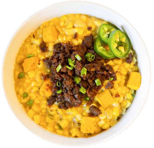 jalapeno cheddar creamed corn in Des Moines, Iowa