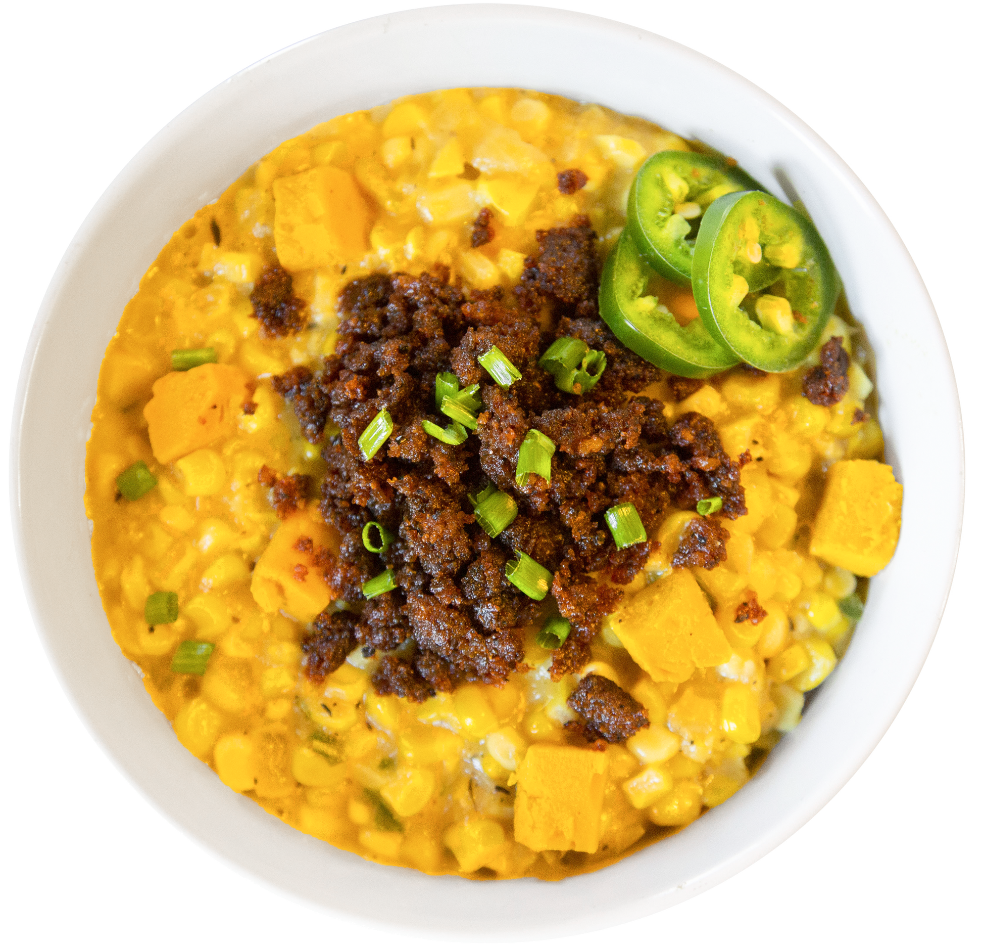 jalapeno cheddar creamed corn in Des Moines, Iowa