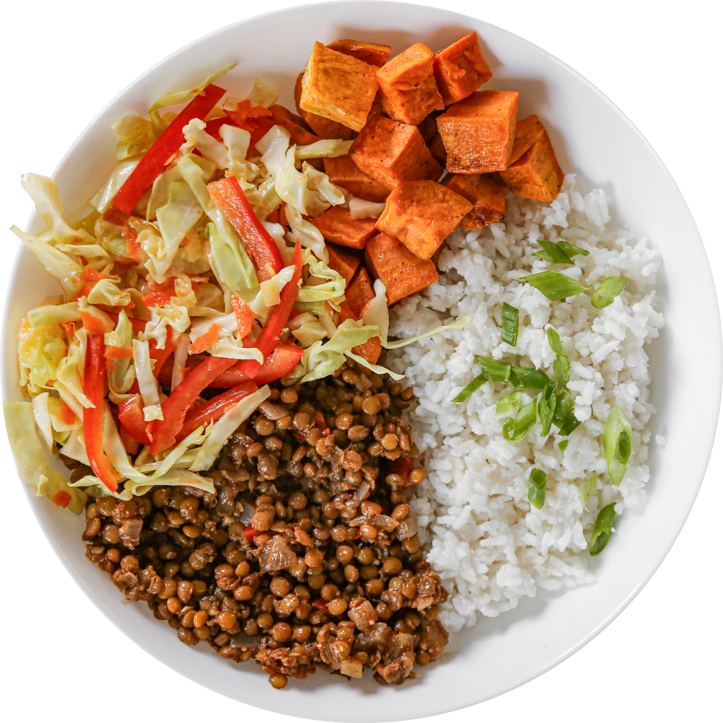 Jerk Lentil Bowl with Coconut Rice in Des Moines, Iowa