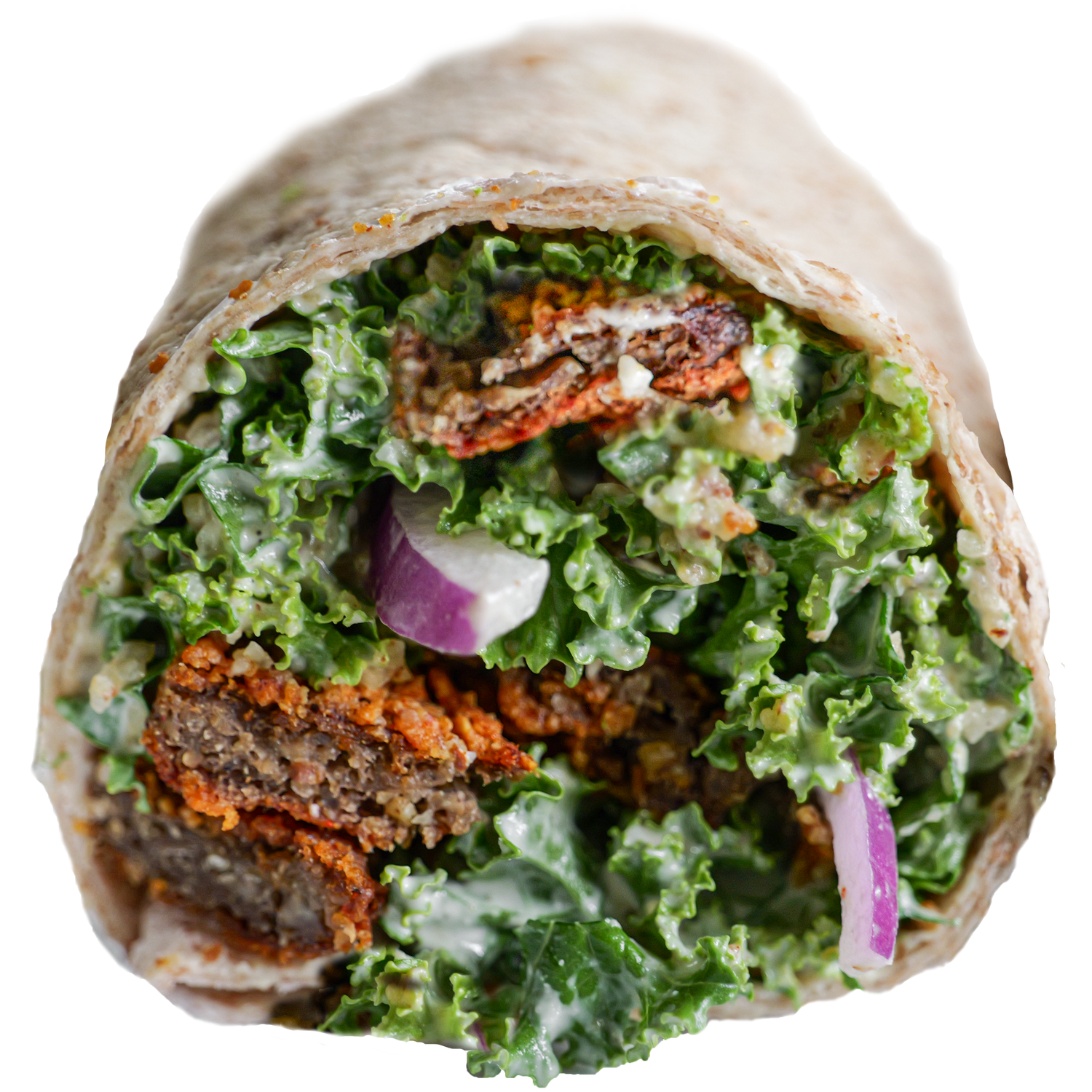 Vegan Kale Caesar Wrap in Des Moines, Iowa