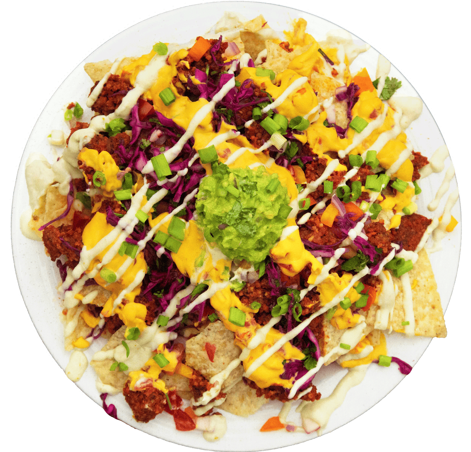 Vegan dairy-free nachos in Des Moines, Iowa