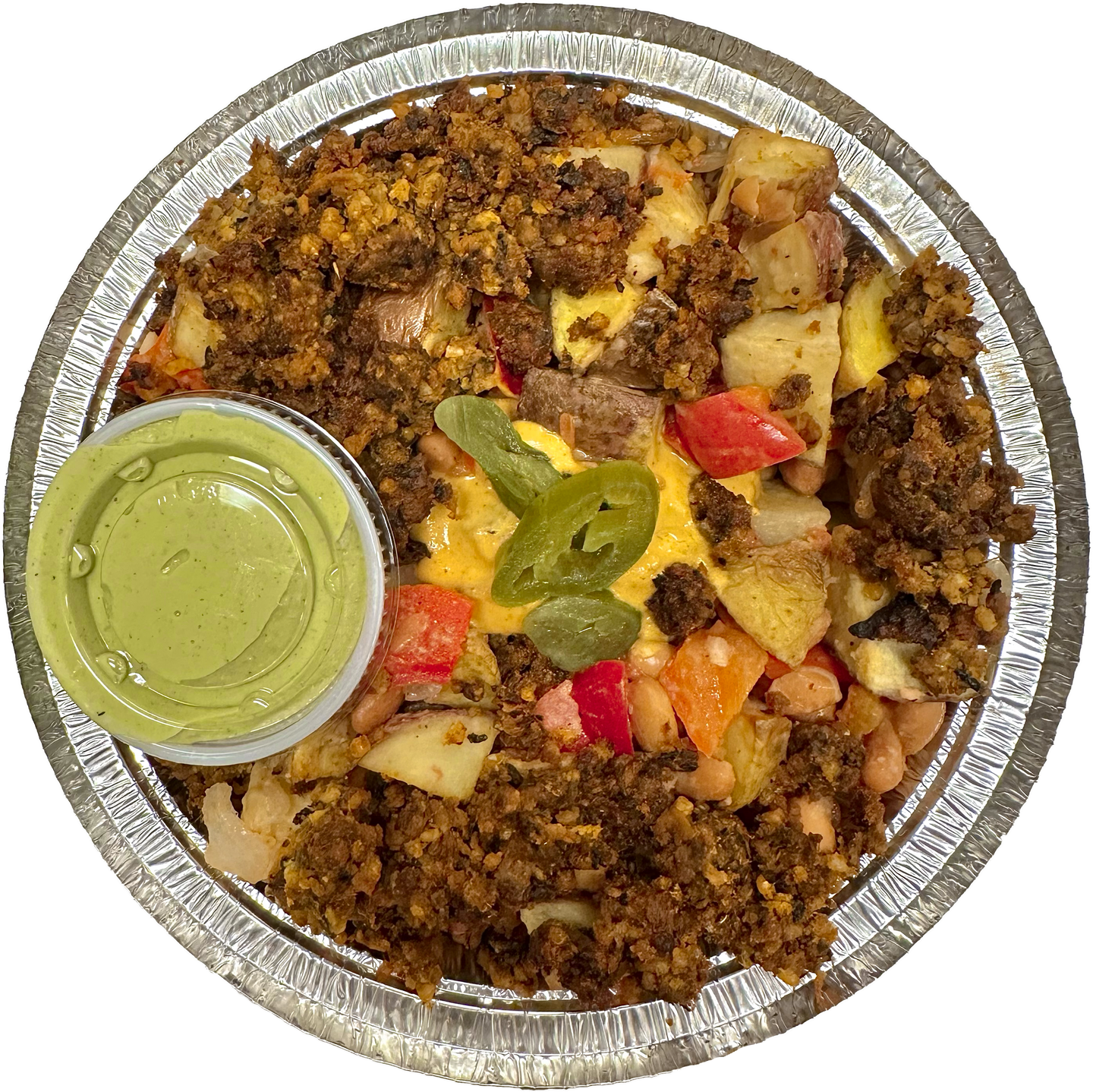 Vegan Nacho Potato Hash in Des Moines, Iowa