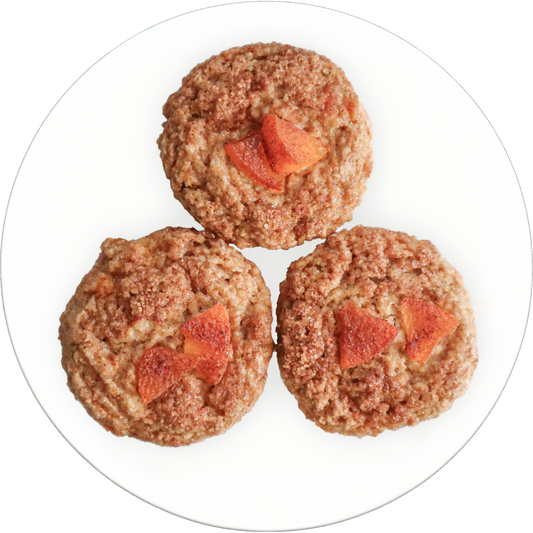 Peach Crumb Muffins in Des Moines, Iowa