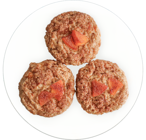 Peach Crumb Muffins in Des Moines, Iowa