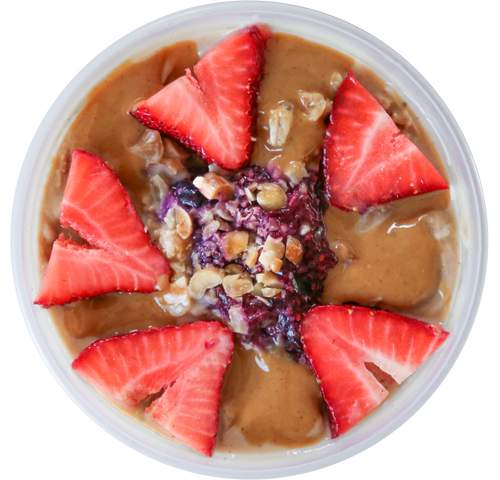 vegan peanut butter and jelly overnight oats in Des Moines, Iowa