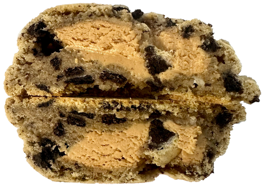 Vegan peanut-butter stuffed cookies 'n' cream cookie in Des Moines, Iowa