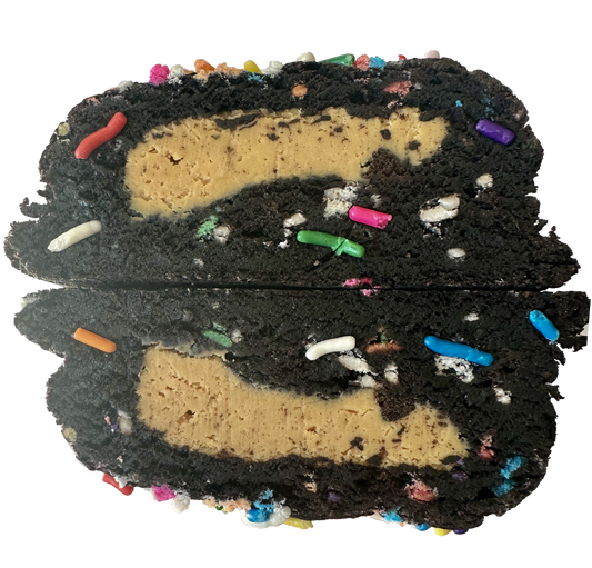 Peanut Butter-Stuffed Dark Cocoa Oreo Cookie