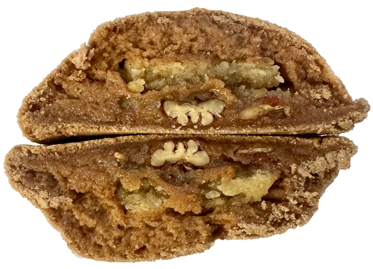 Vegan pecan pie-stuffed snickerdoodle cookie in Des Moines, Iowa