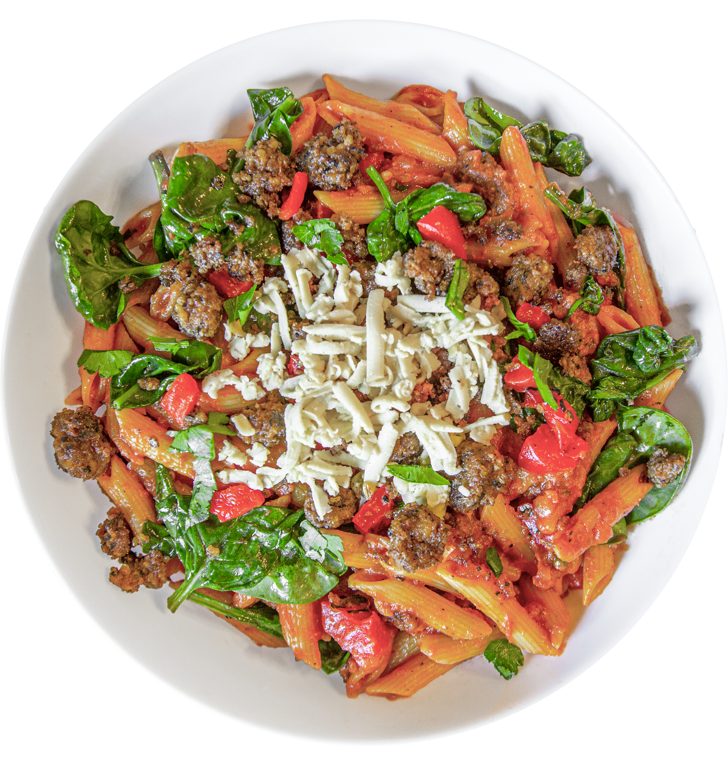 Vegan Penne alla Vodka Bowl in Des Moines, Iowa