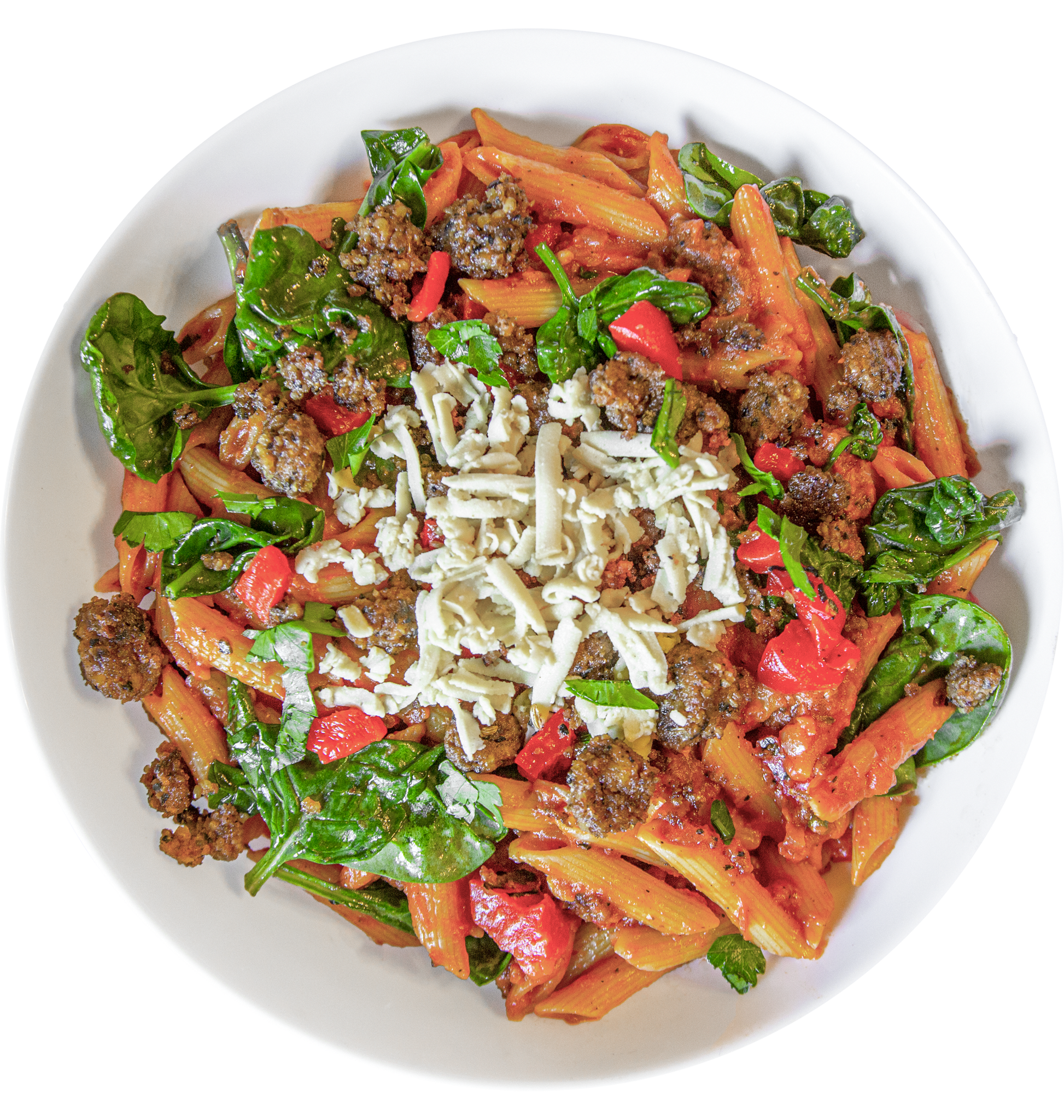 Vegan Penne alla Vodka Bowl in Des Moines, Iowa