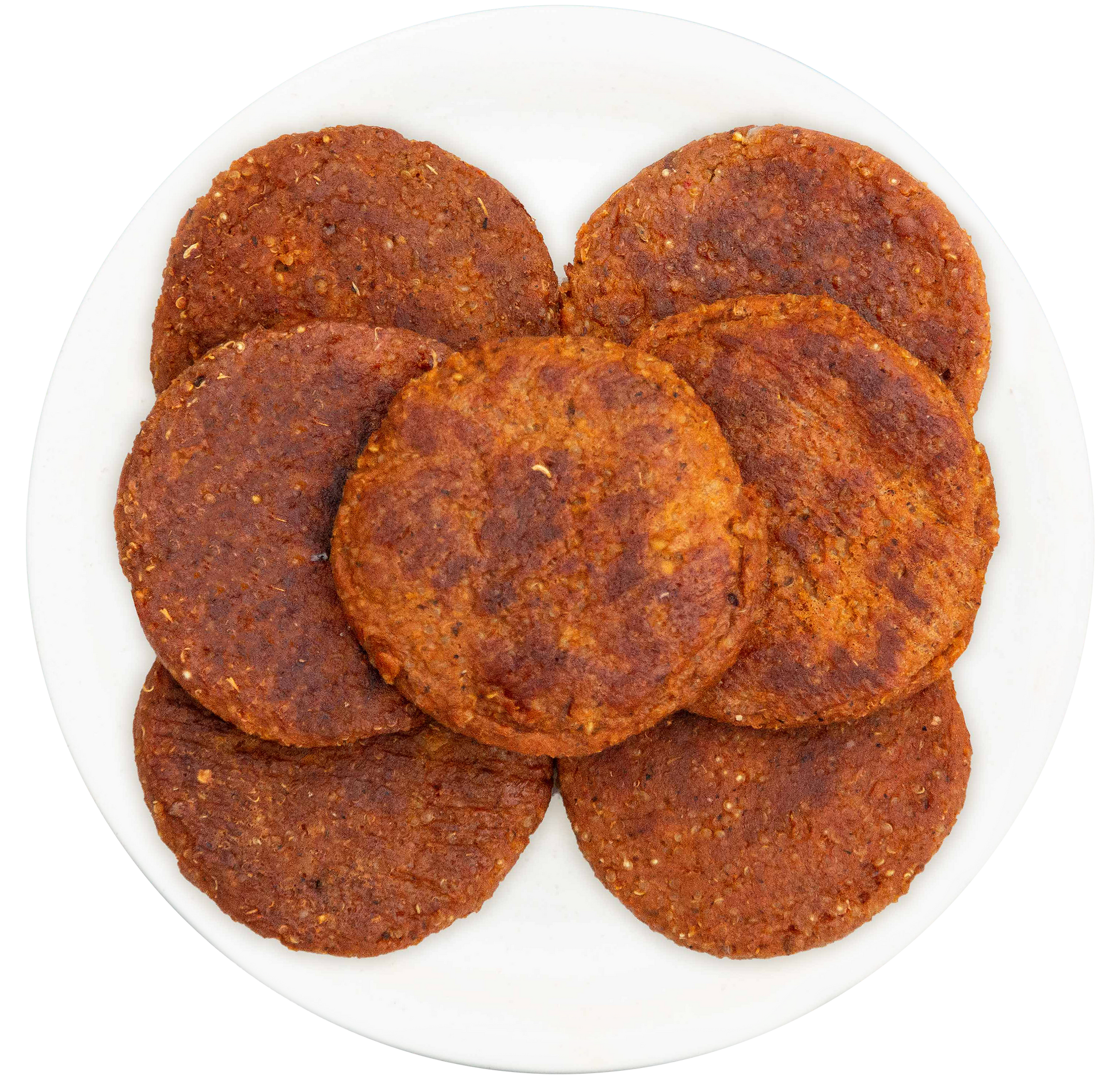 Vegan vegetarian plant-based pizza burger patties in Des Moines, Iowa