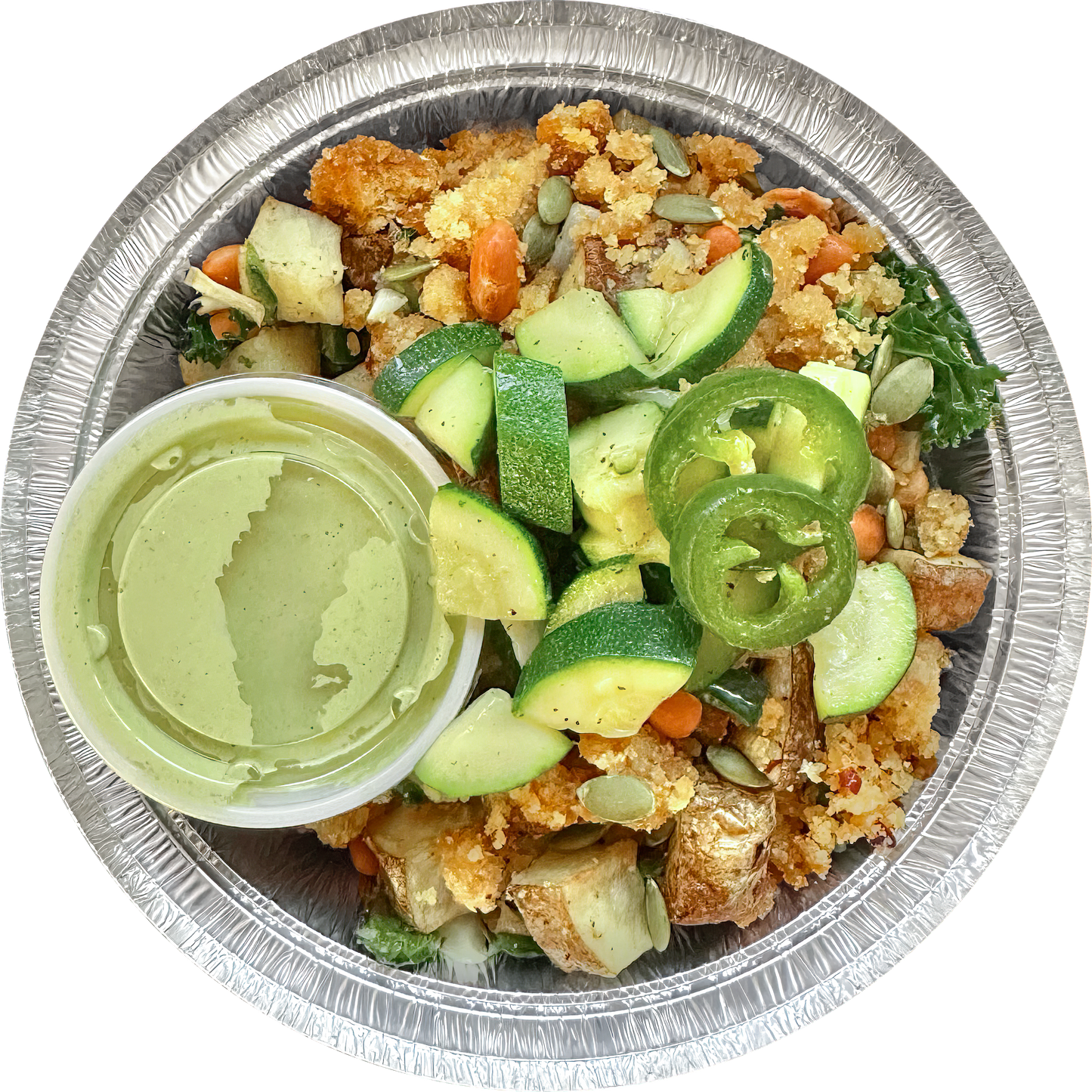 Potato Poblano Hash meal prep in Des Moines, Iowa