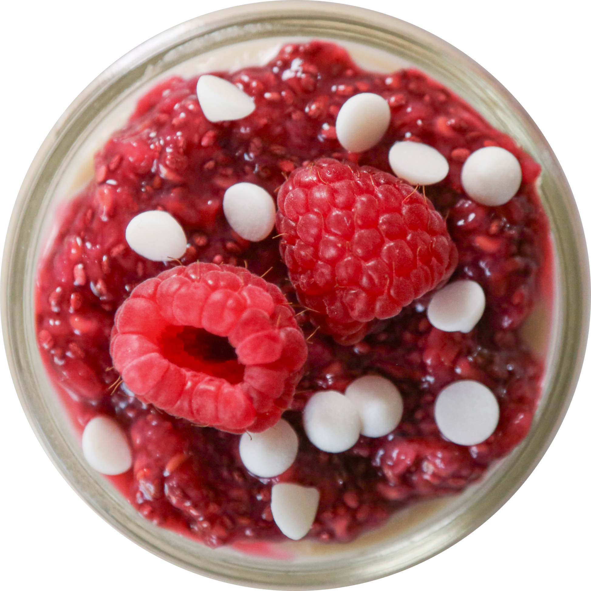 Raspberry White Chocolate Protein Cup in Des Moines, Iowa