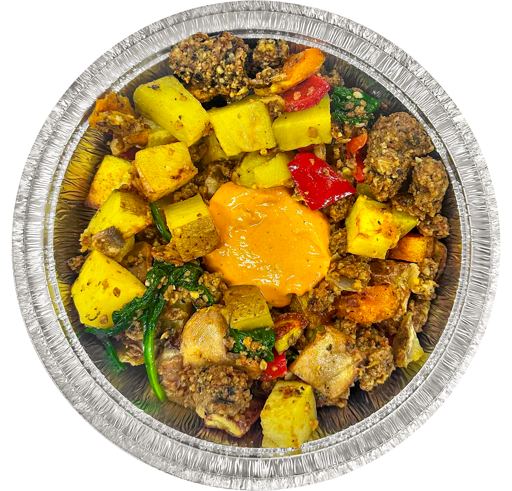 Red Pepper & Maple Sausage Hash in Des Moines, Iowa