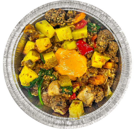 Red Pepper & Maple Sausage Hash in Des Moines, Iowa