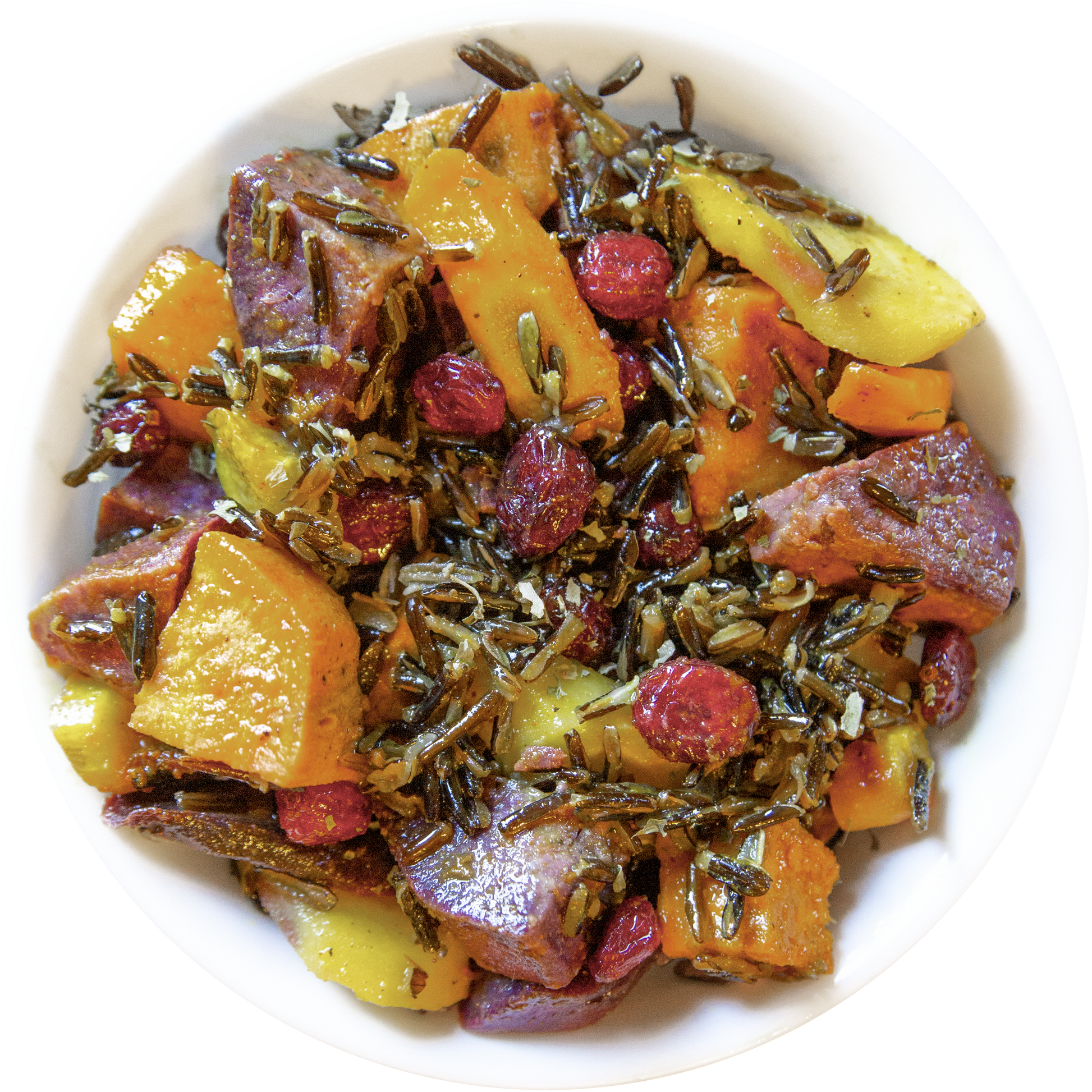 Root Vegetable & Wild Rice Salad in Des Moines, Iowa