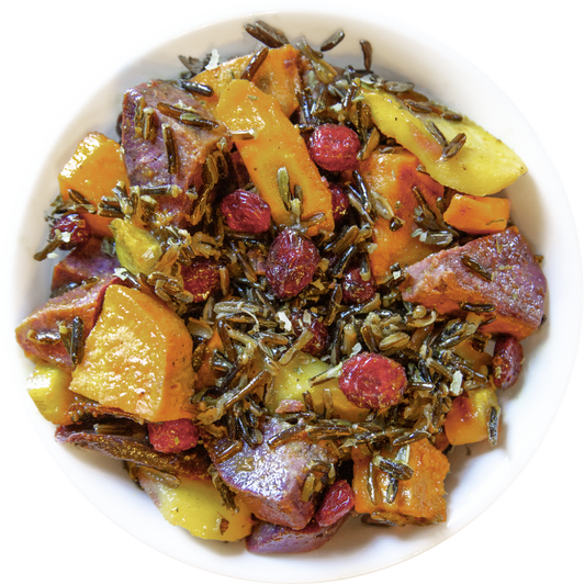 Root Vegetable & Wild Rice Salad in Des Moines, Iowa