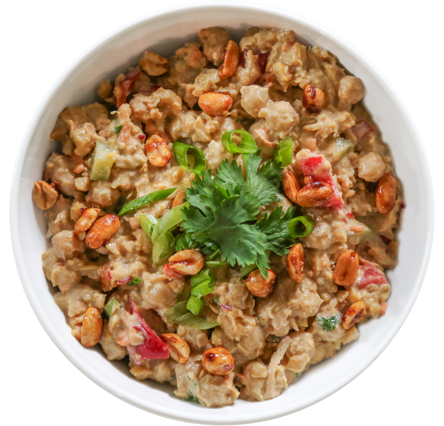 Sesame Peanut Chickpea Salad meal prep in Des Moines, Iowa