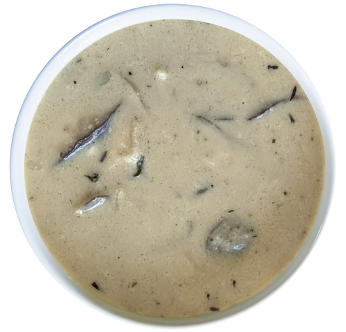 vegan shiitake mushroom soup meal prep in Des Moines, Iowa