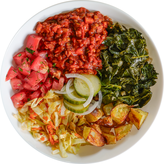 Vegan Sloppy Joe Bowl in Des Moines, Iowa