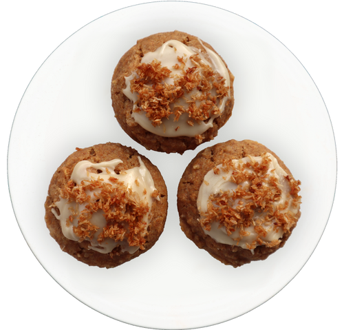 vegan smoky maple coconut bacon muffins in Des Moines, Iowa