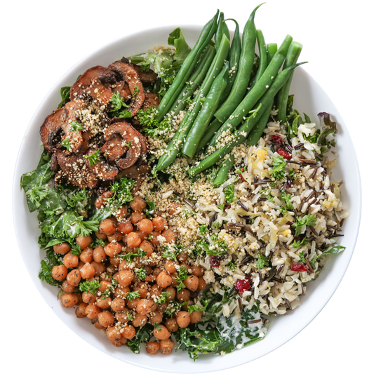 Smoky Mushroom and French Onion salad in Des Moines, Iowa
