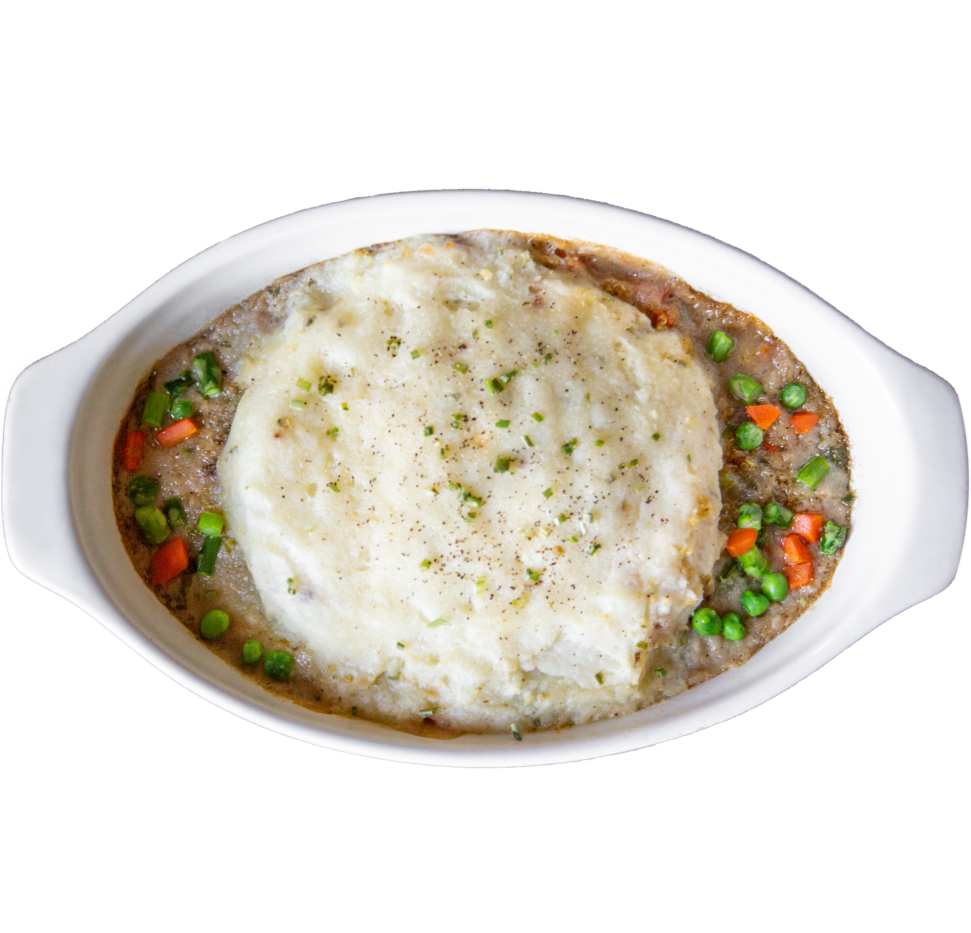 Plant-based vegan Spring Shepherd's Pie in Des Moines, Iowa
