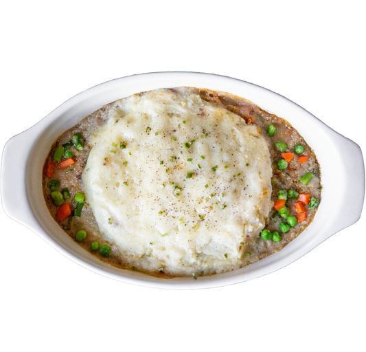 Plant-based vegan Spring Shepherd's Pie in Des Moines, Iowa
