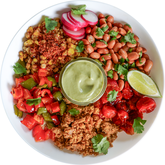 Vegan Street Corn Quinoa Bowl in Des Moines, Iowa