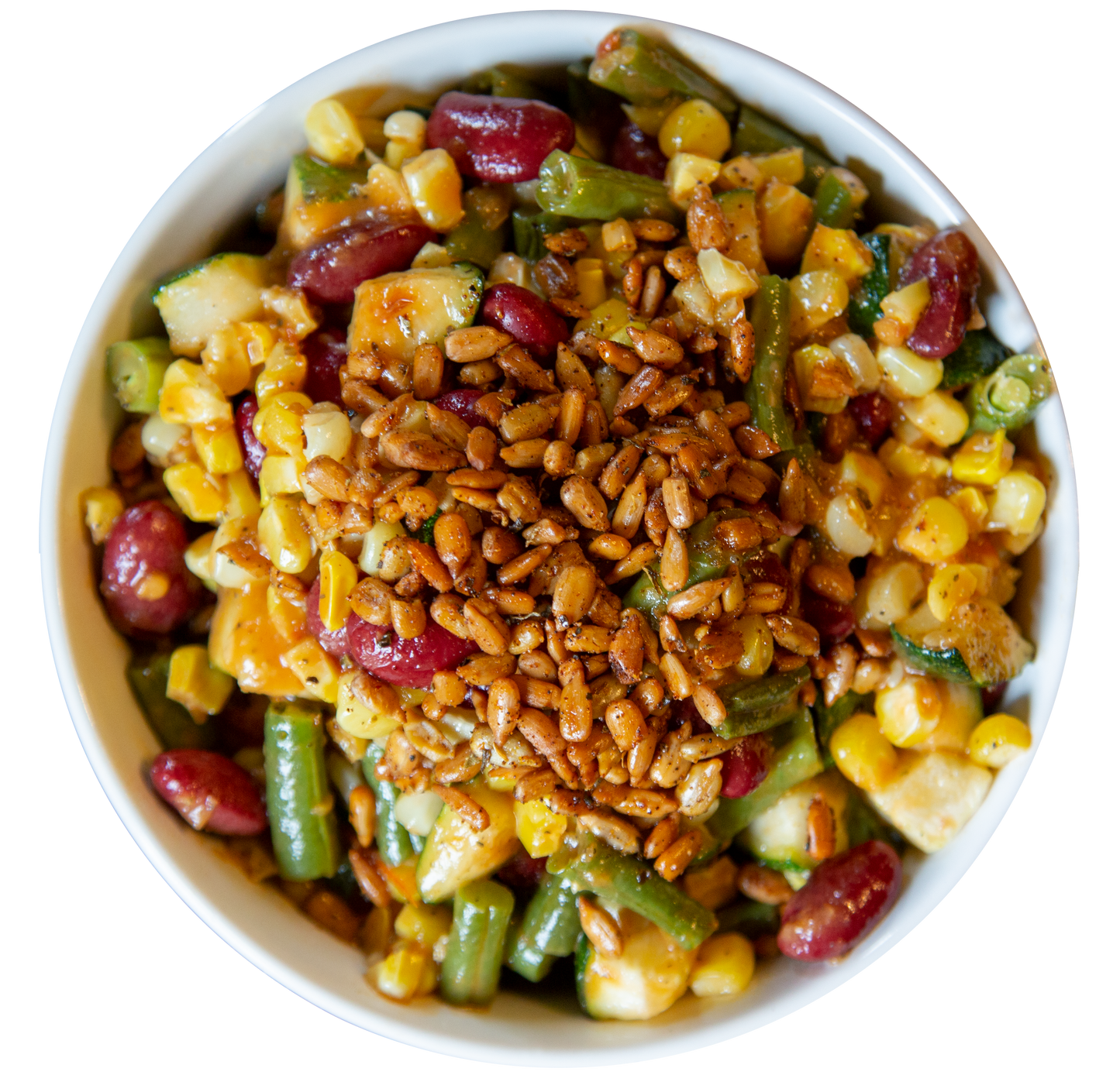 vegan sweet corn salad in Des Moines, Iowa