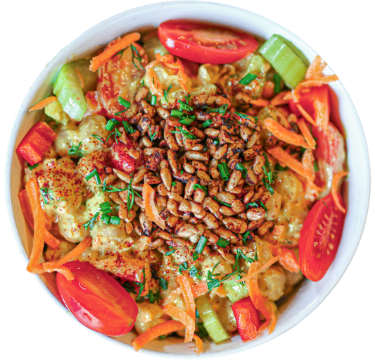 Vegan Sweet Mustard Chickpea Salad in Des Moines, Iowa