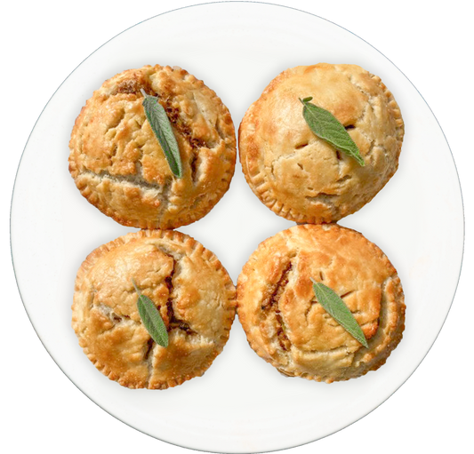 vegan miniature pot pies in Des Moines, Iowa