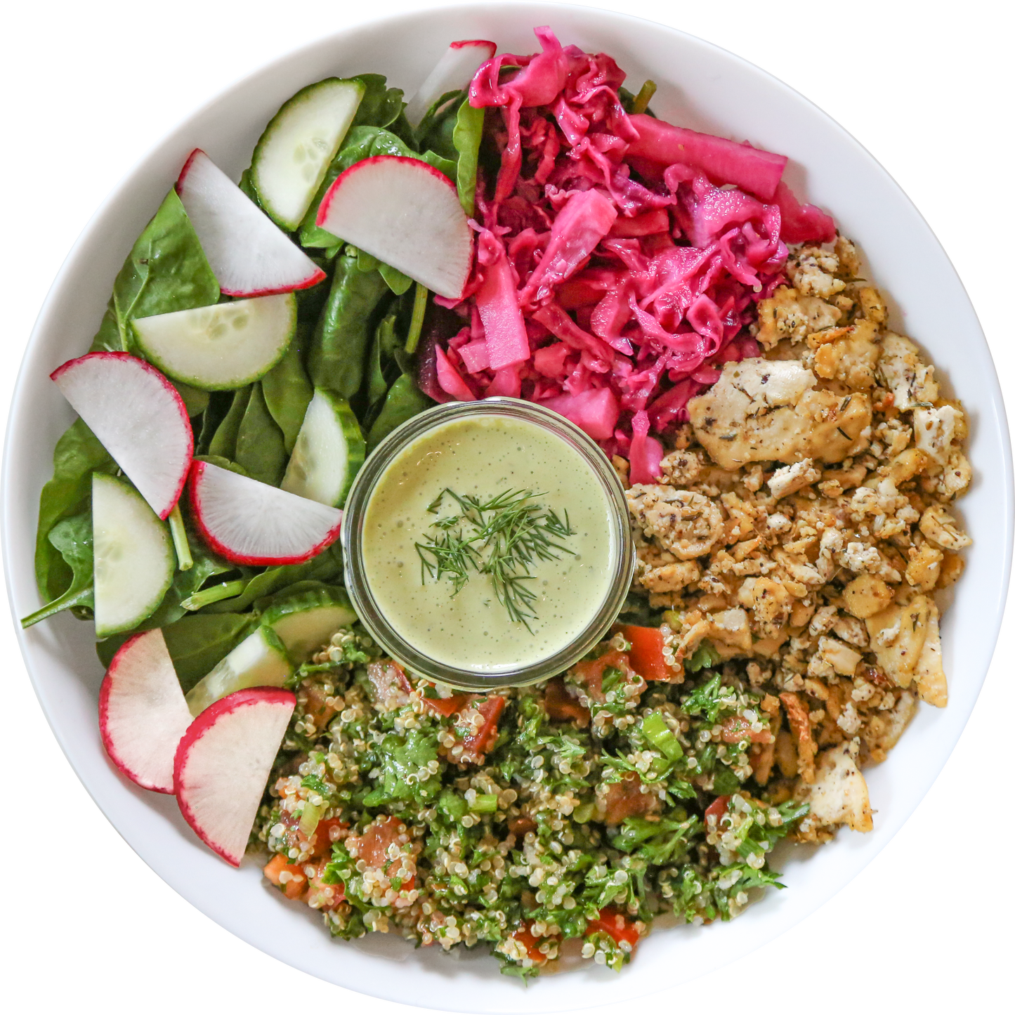 Za’atar Tofu Salad in Des Moines, Iowa