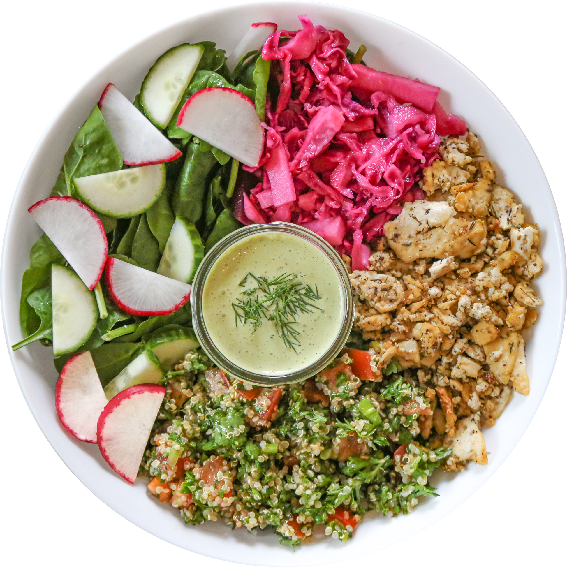 Za’atar Tofu Salad in Des Moines, Iowa