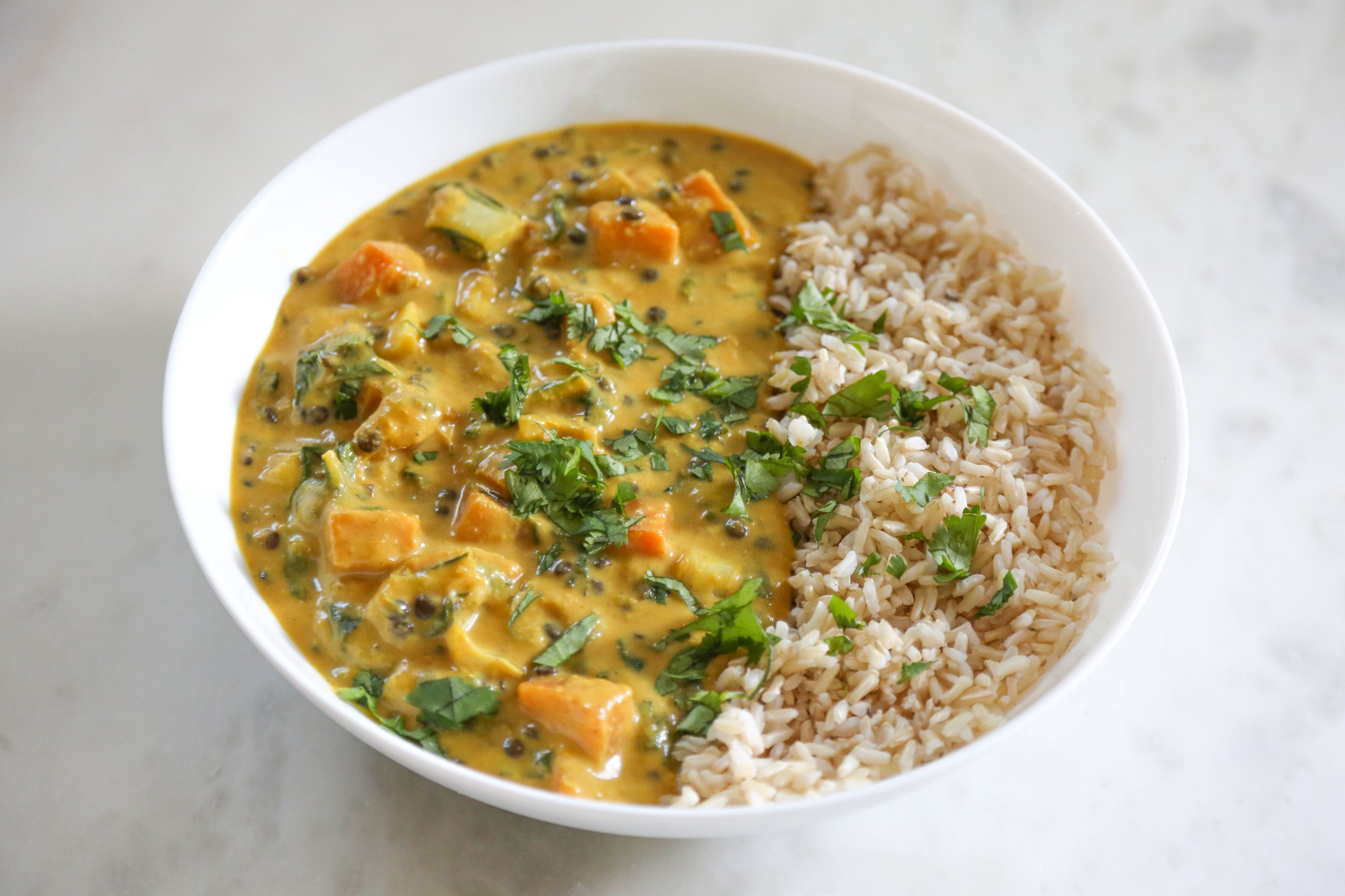 Vegan Butternut Coconut Lemongrass Bowl in Des Moines, Iowa
