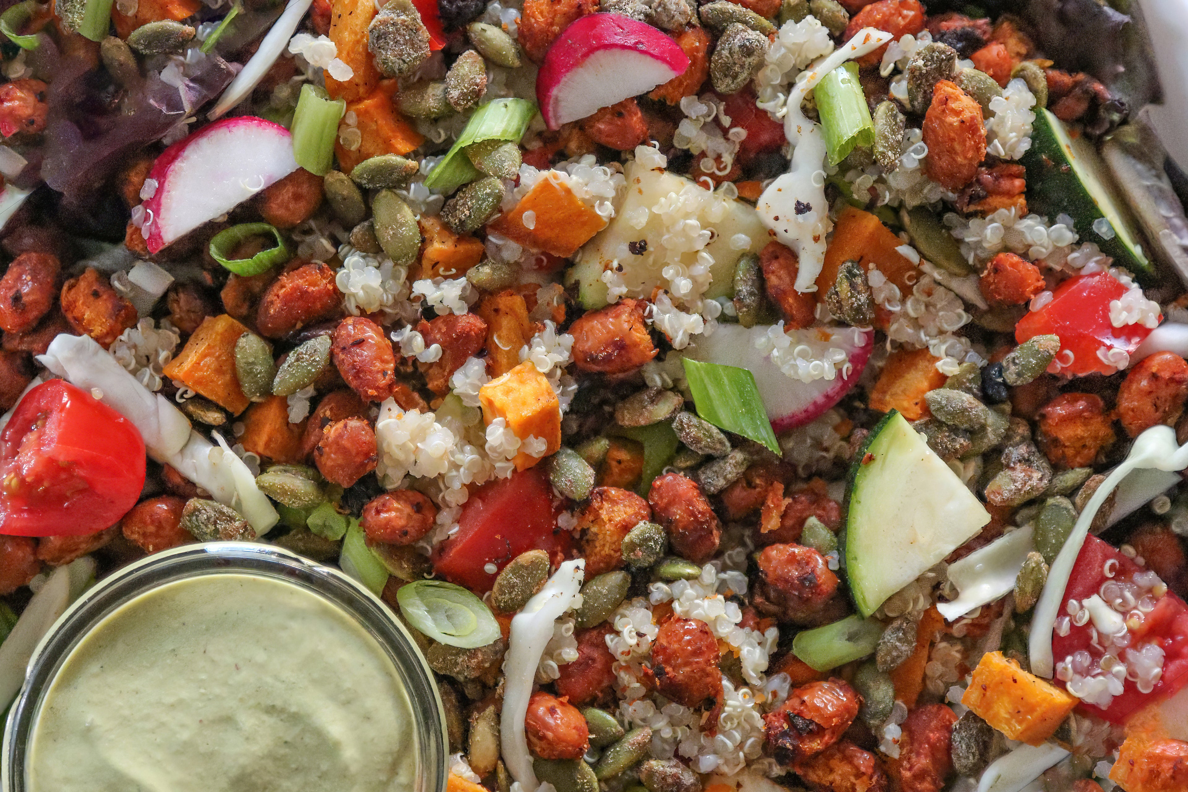 Poblano Ranch Quinoa Salad in Des Moines, Iowa