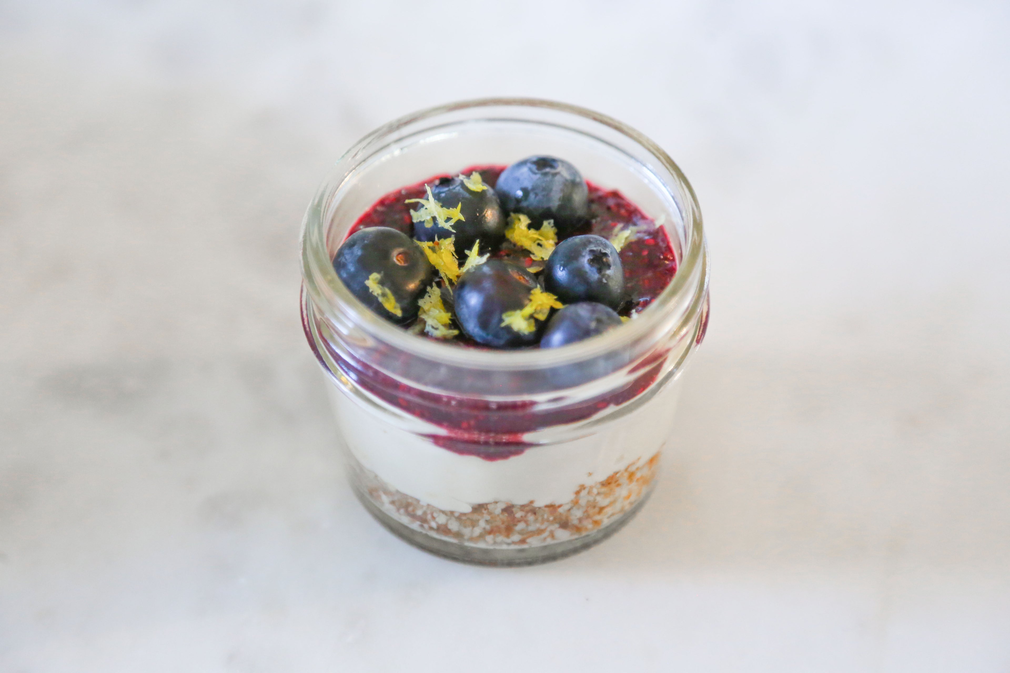 Vegan Protein Cup in Des Moines, Iowa - Blueberry Lemon Flavor