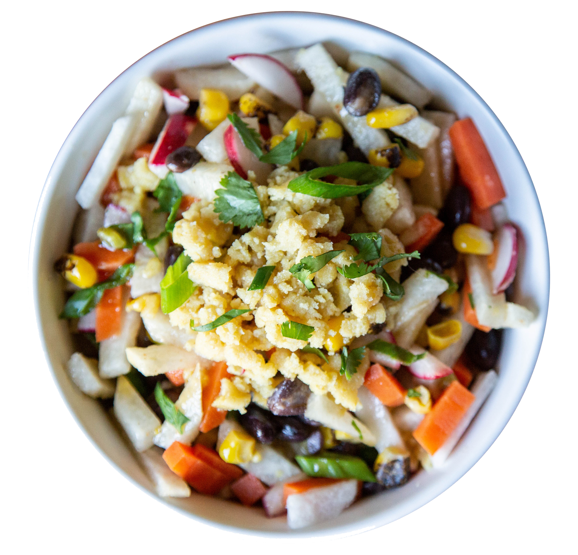 plant-based vegan vegetarian chipotle jicama salad in Des Moines, IA