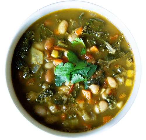 Vegan vegetarian green chili in Des Moines, Iowa