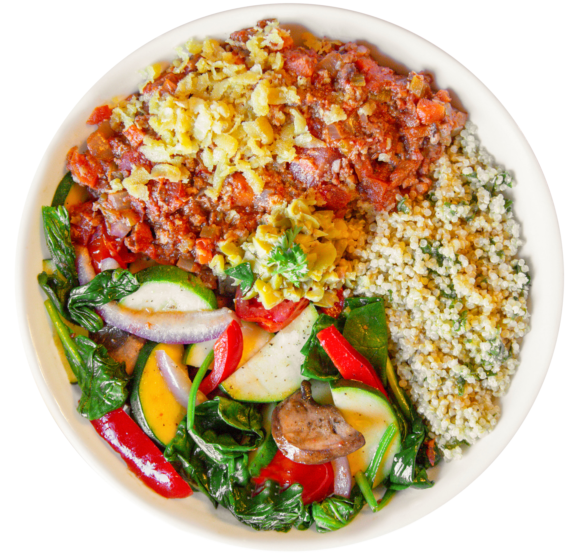 vegan italian bowl in Des Moines, Iowa