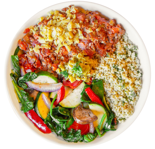 vegan italian bowl in Des Moines, Iowa