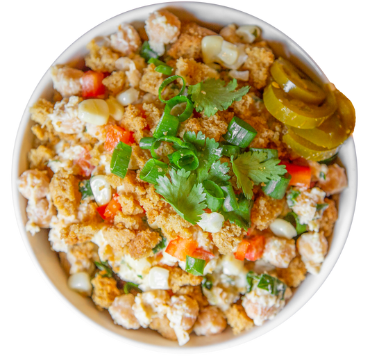 vegan jalapeno popper chickpea salad