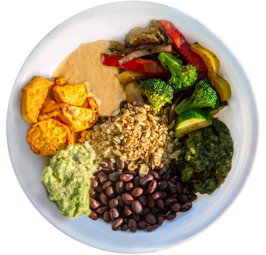 vegan Mexican bowl in Des Moines, Iowa